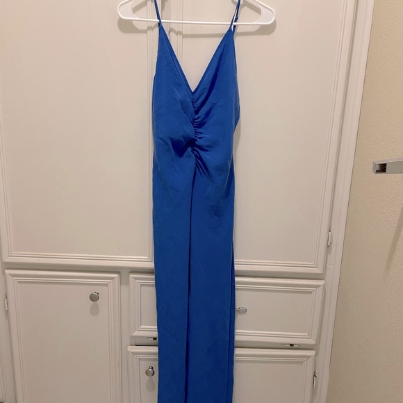 NWT Zara Ruched Slip Dress - Picture 2 of 5